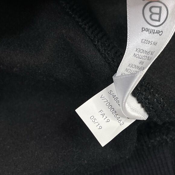 Athleta Black Triumph Full Zip Hoodie Jacket size Large Athletic Thumb Holes I - Picture 10 of 11